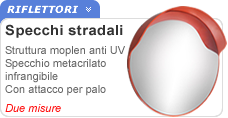 Specchio stradale convesso