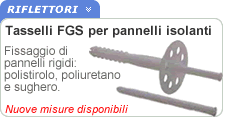 Tasselli FGS per pannelli isolanti