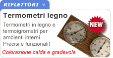 Igrometro termometro in legno