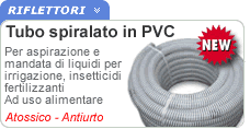 Tubo spiralato in PVC neutro