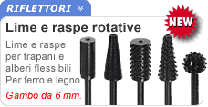 Lime e raspe rotative