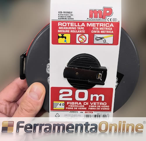 Rotella metrica fibra 20M