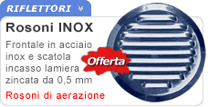 Rosone inox aerazione
