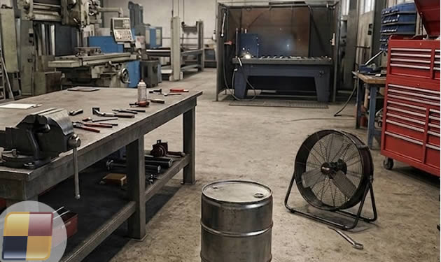 Ventilatore industriale da terra
