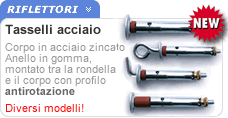 Tasselli acciaio zincato bianco