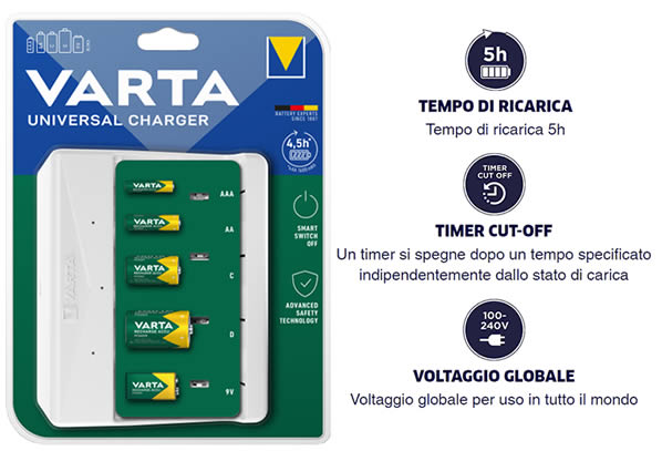 Caricabatterie universale Varta 57648