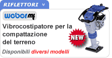 Vibrocostipatori verticali per la compattazione del terreno - Weber MT