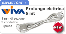 Prolunga elettrica 5 mt bianca